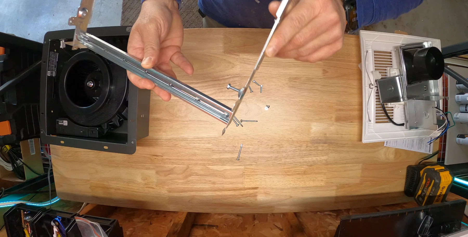 Panasonic WhisperFit DC fan components from Eric Gans's installation